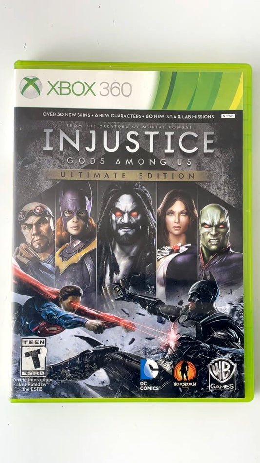 Injustice Gods Among Us Ultimate Edition Xbox 360 Video Game Multiplayer