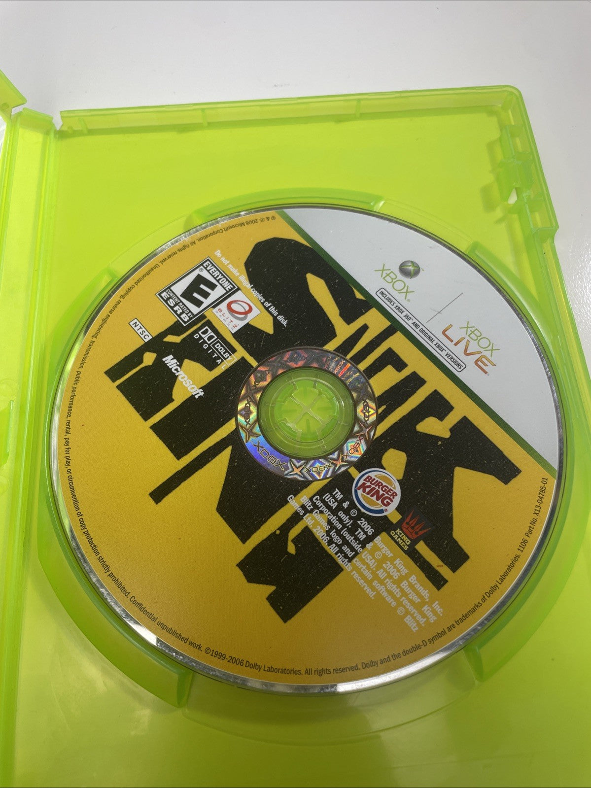 Sneak King for Xbox 360 Complete Fast Shipping Very Good Disc