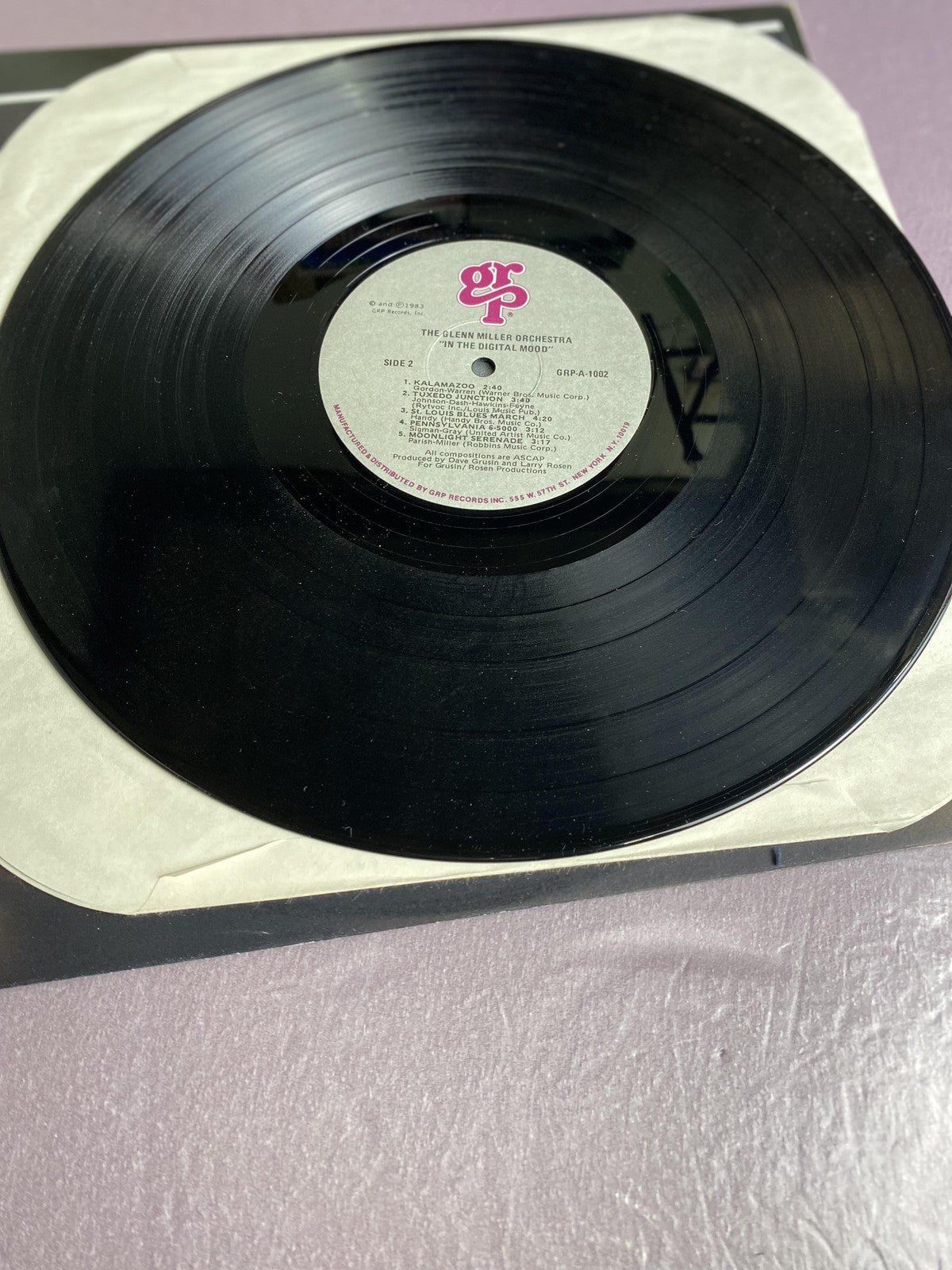 Vintage Glenn Miller Orchestra In The Digital Mood Vinyl LP 1983 GRP Big Band