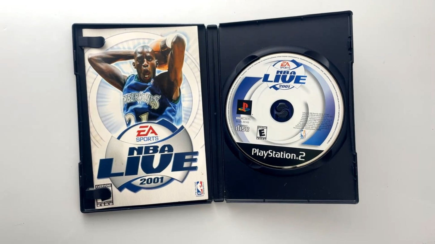 NBA Live 2001 PlayStation 2 Video Game Multiplayer EA Sports
