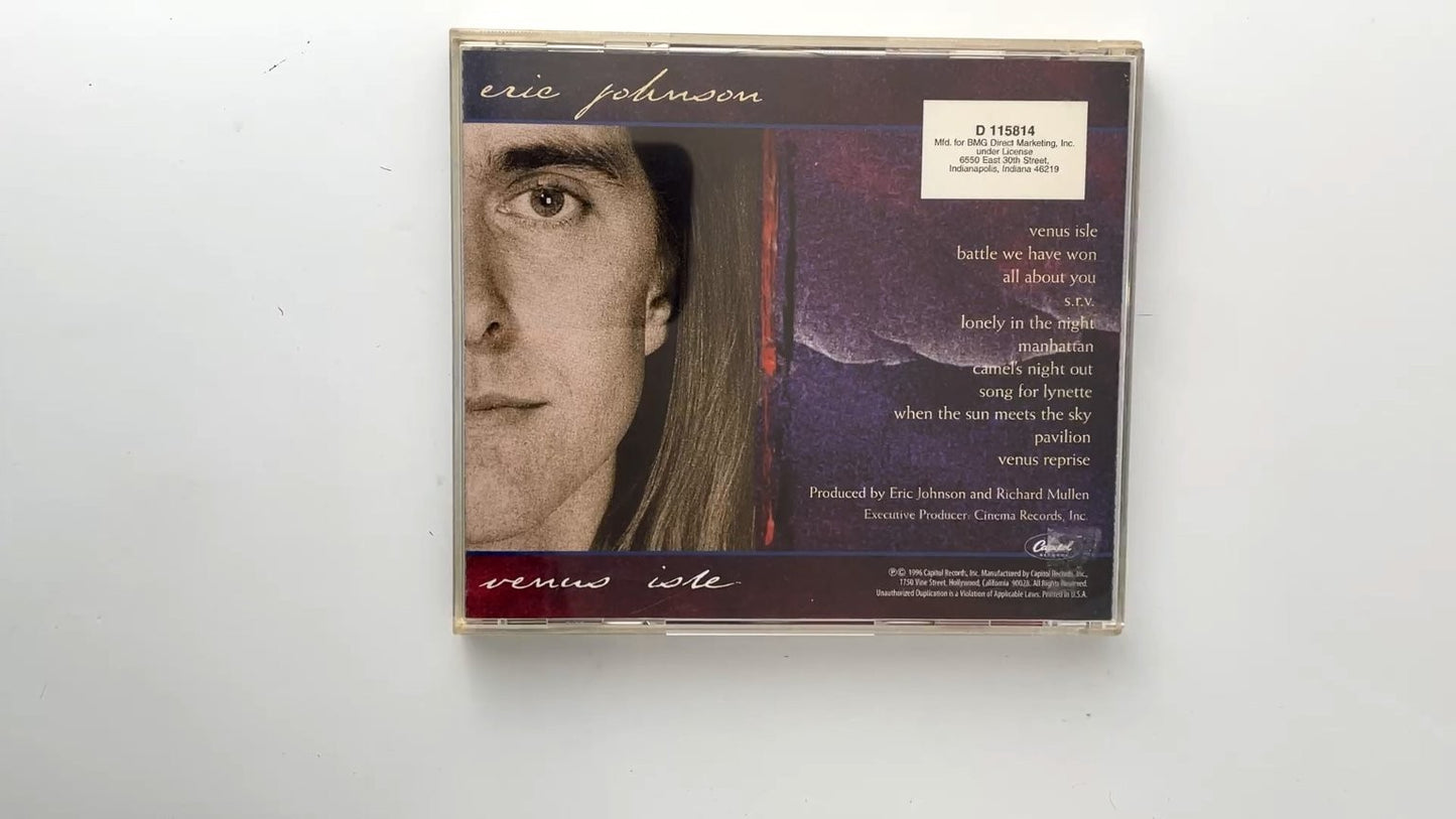 Eric Johnson - Venus Isle CD 1996 Instrumental Rock Capitol