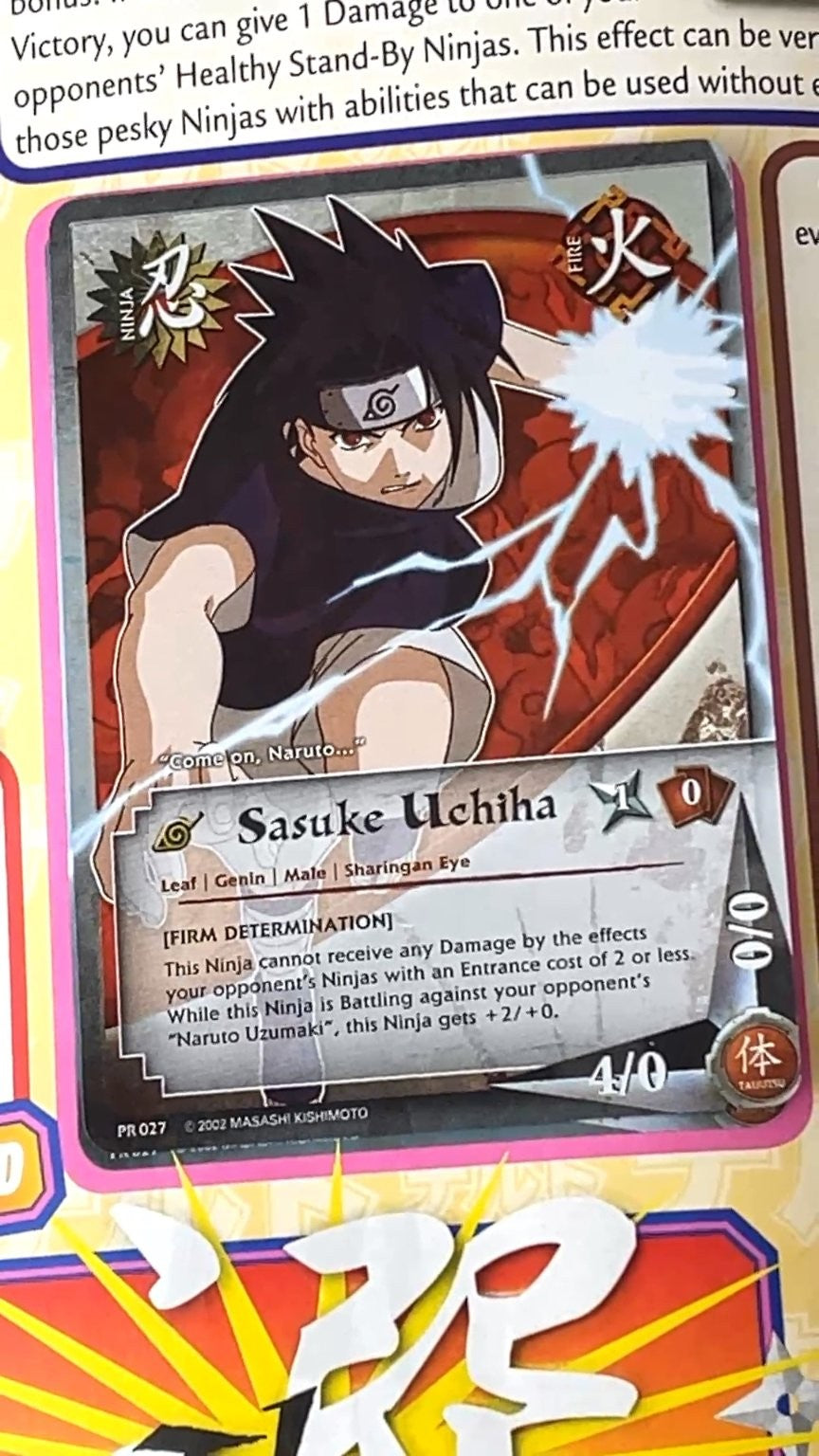 Shonen Jump Volume 6 Issue 4 Naruto Sasuke April 2008 Manga WITH CARD