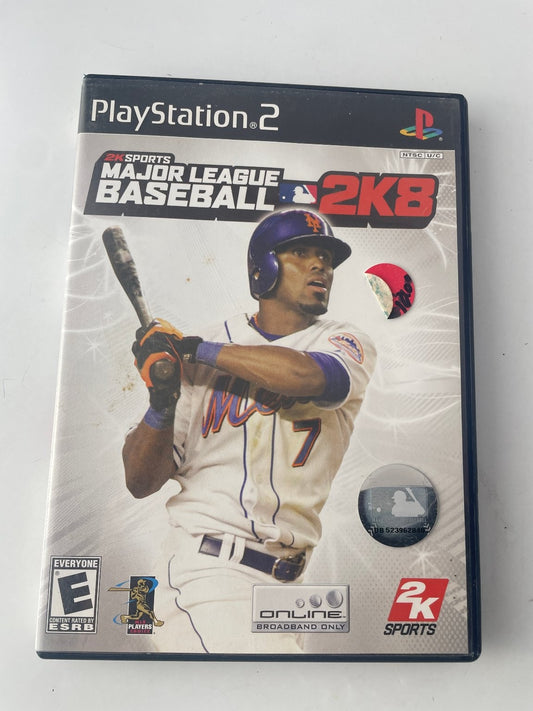 Major League Baseball 2K8 PlayStation 2 Video Game MLB Jose Reyes