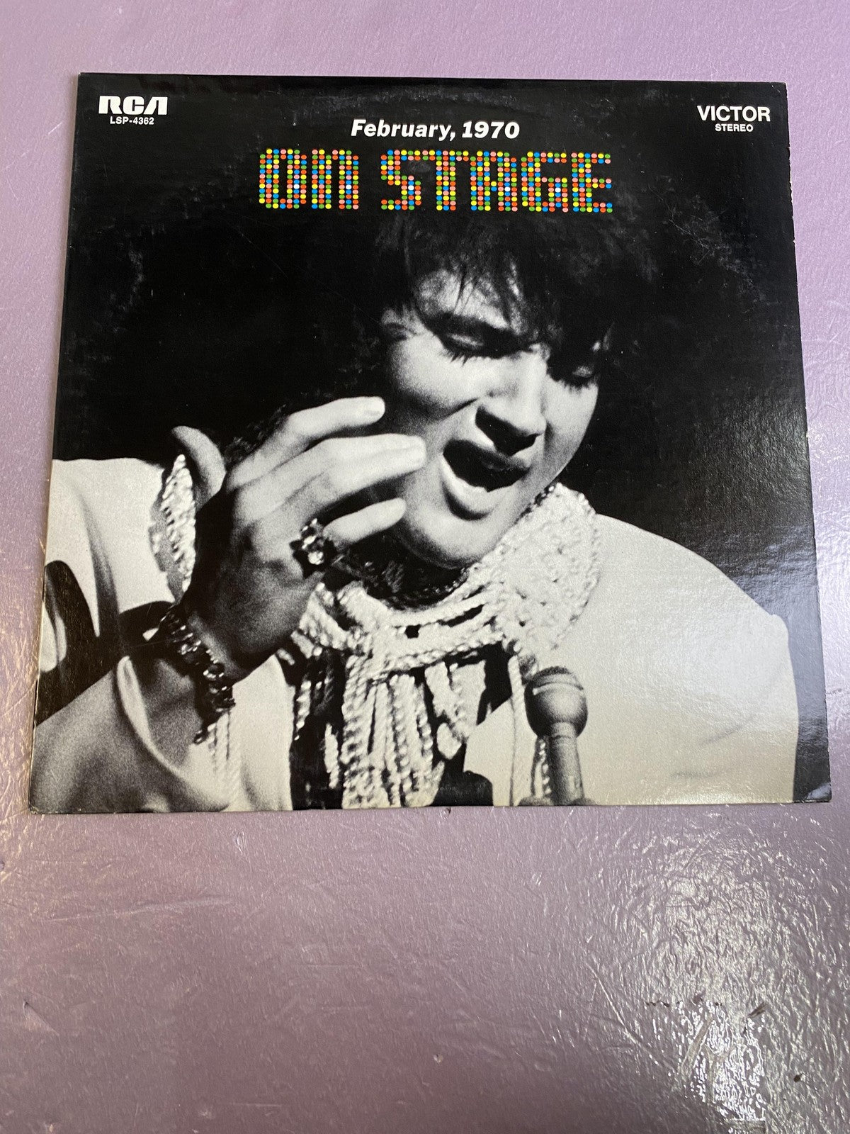 Vintage Elvis Presley On Stage February 1970 Vinyl 12" LP RCA Victor Rock