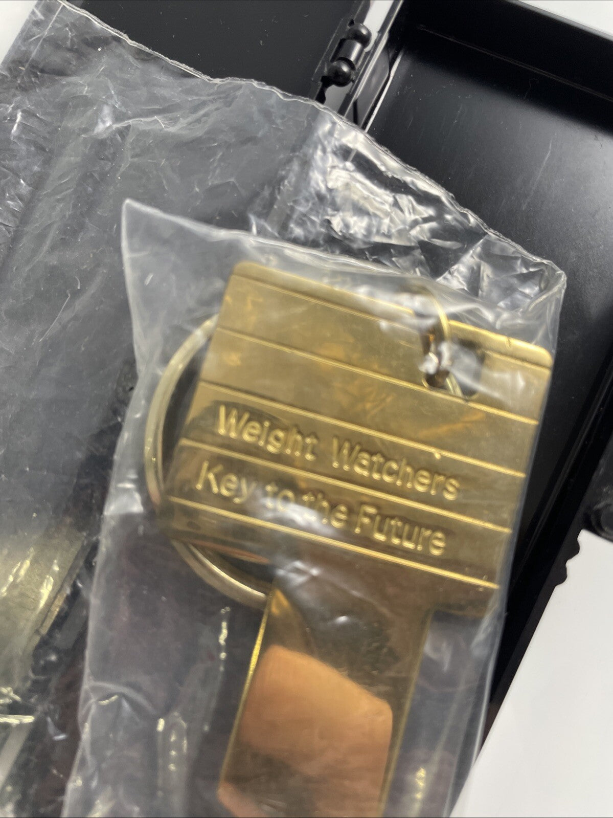 Weight Watchers Novelty Key Fob - Key to the Future Keychain  1963-1983 Gold