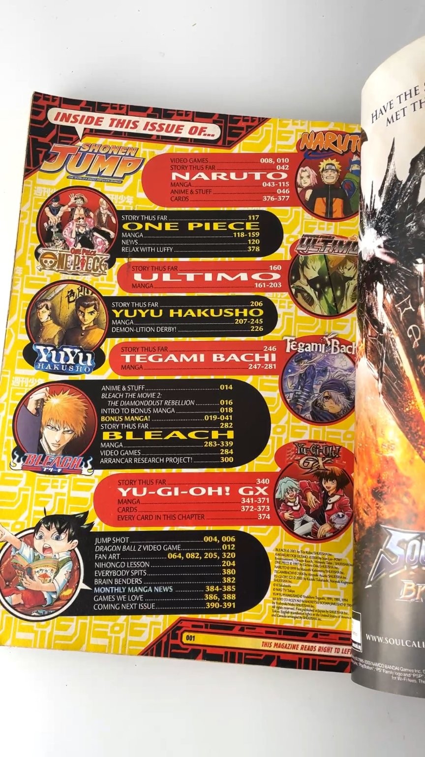 Shonen Jump Volume 7 October 2009 Bleach Naruto One Piece WITH KAKASHI CARD