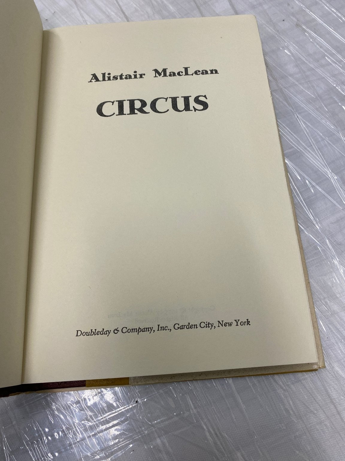 Circus Alistair MacLean 1975 First Edition Espionage Suspense Doubleday