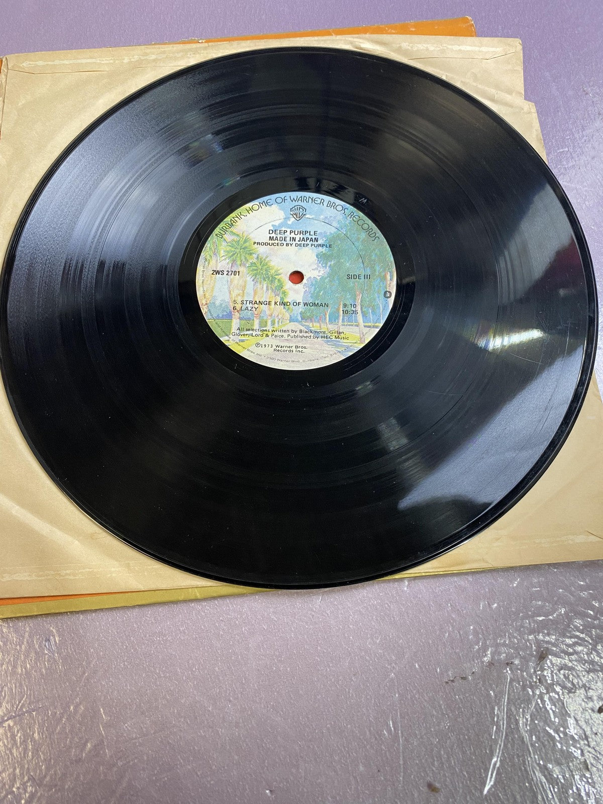 Vintage Deep Purple Made In Japan 2xLP Vinyl 1973 Warner Live Classic Rock Album