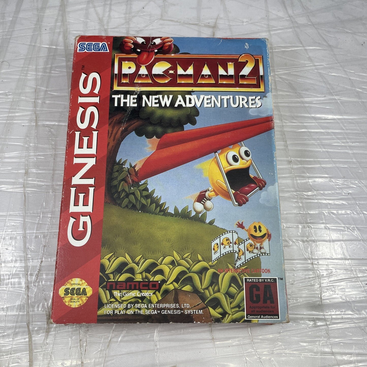 Pac-Man 2: The New Adventures (Sega Genesis, 1994) Cib W/Registration Card