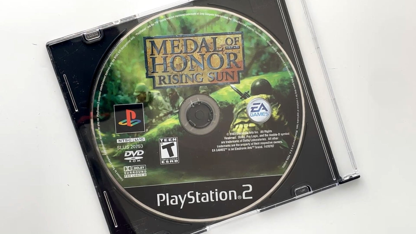 Medal of Honor Rising Sun PlayStation 2 Video Game Multiplayer DISC ONLY