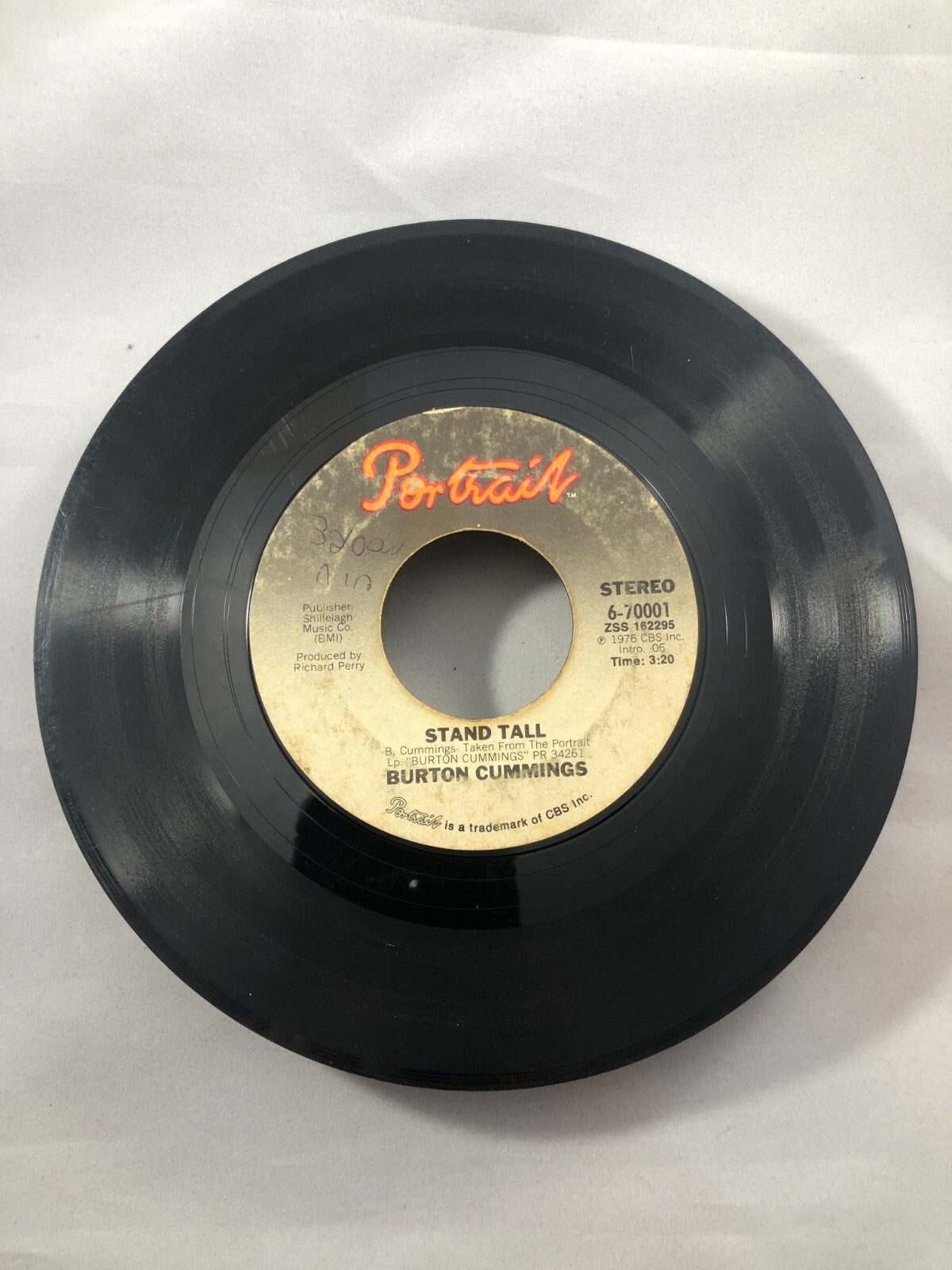 Burton Cummings  (Guess Who) – Stand Tall 1976 Portrait Pop Rock G SEE PICS