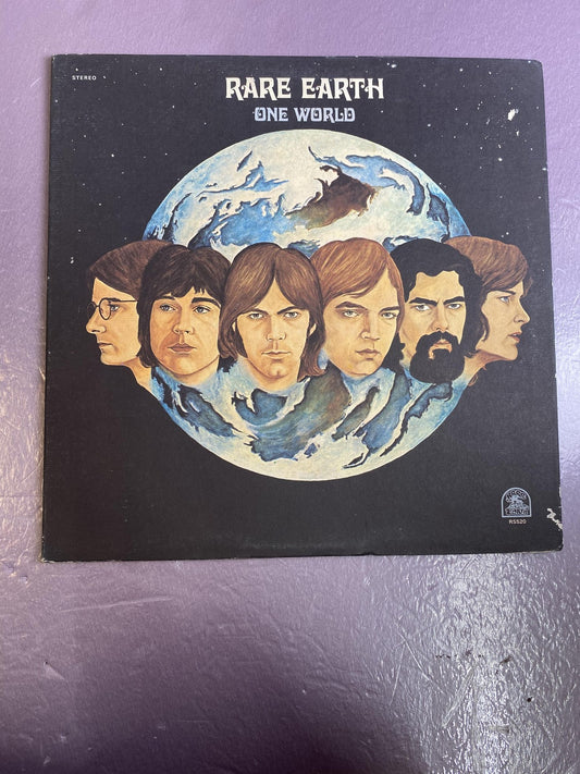 Vintage Rare Earth One World 12" Vinyl LP 1971 Ear RS-520 Psych Rock Album