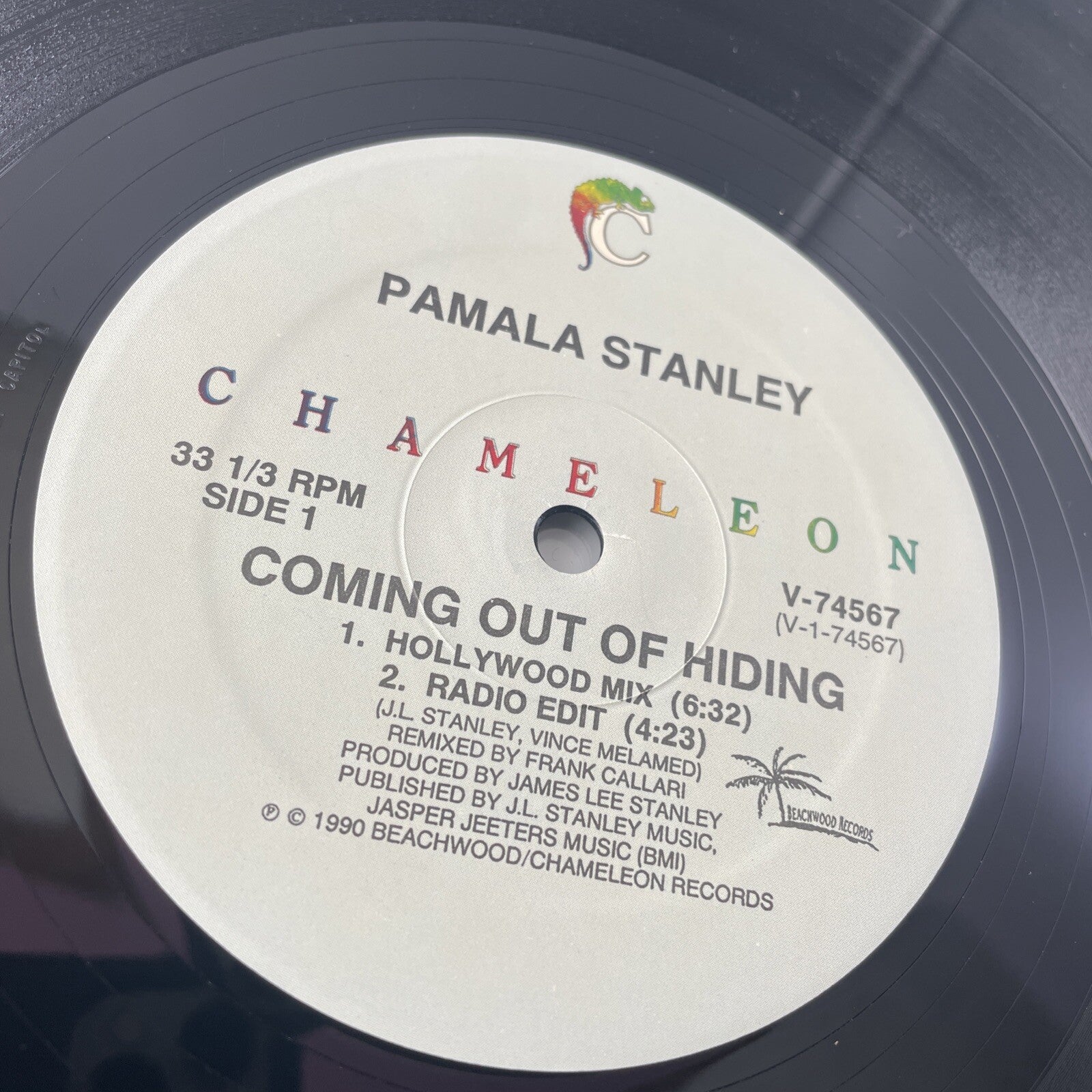 PAMALA STANLEY Coming Out Of Hiding 12" Single 1990 Vinyl Chameleon