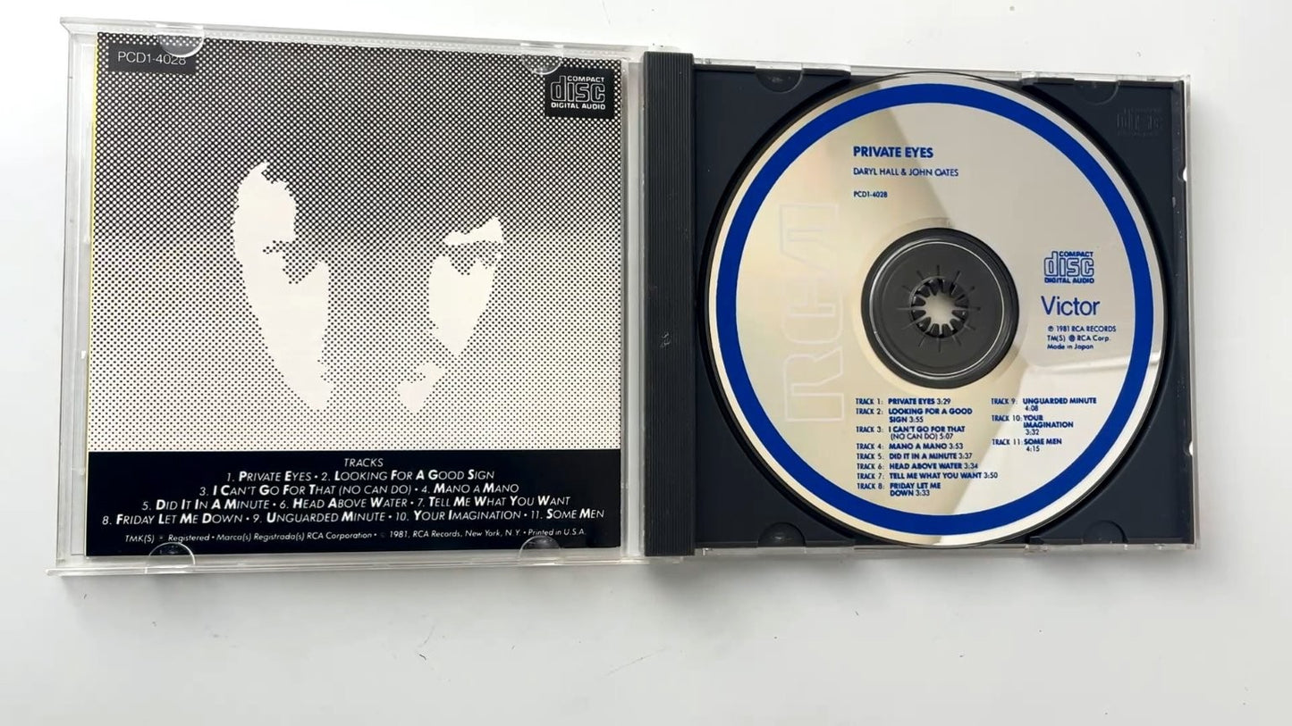 Daryl Hall John Oates - Private Eyes CD 1981 RCA Pop Rock Hits
