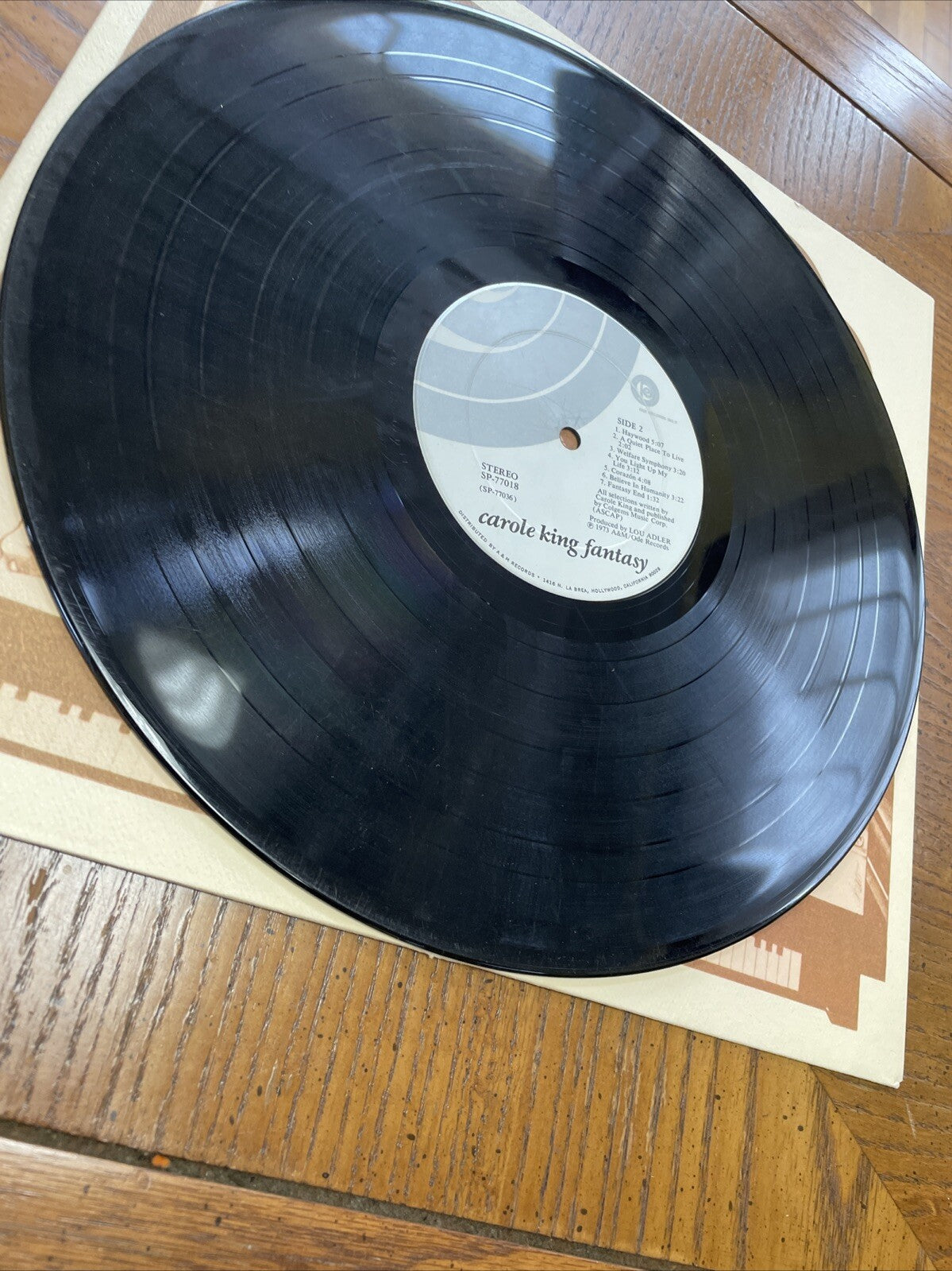 carole king fantasy vinyl album lp Vintage 60s Folk Country G+