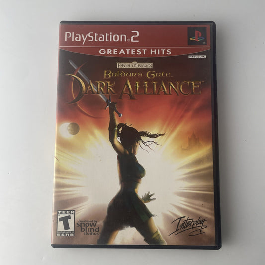 Baldur's Gate: Dark Alliance (PlayStation 2, 2005)  No Manual Greatest Hits