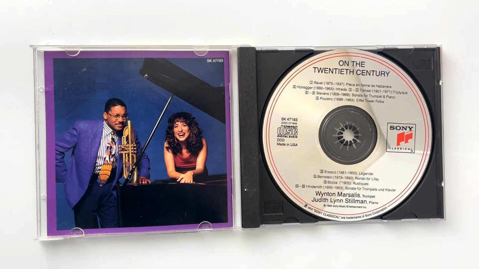 Wynton Marsalis & Judith Lynn Stillman On The Twentieth Century CD 1993