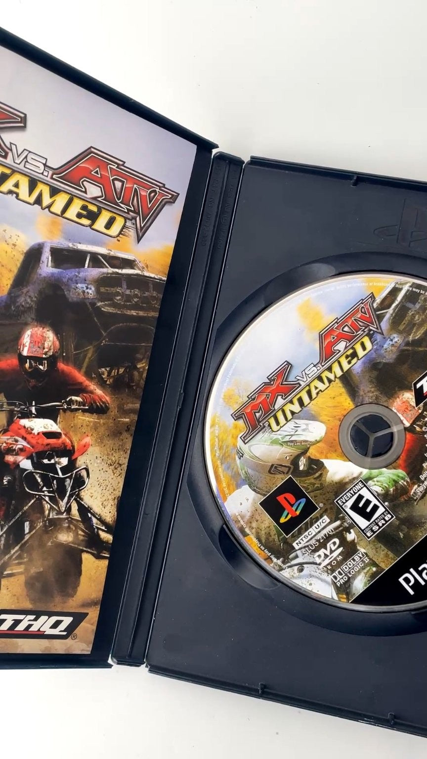 MX vs ATV Untamed PlayStation 2 Video Game Multiplayer Online