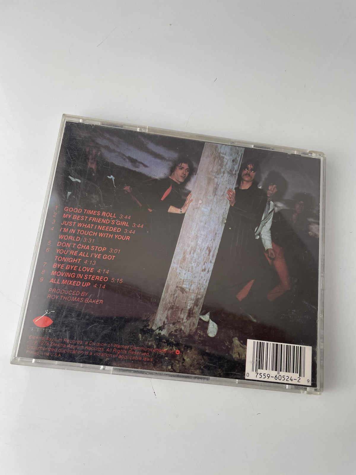 Vintage The Cars CD Self-Titled Album Classic Rock New Wave Elektra 1978 USA