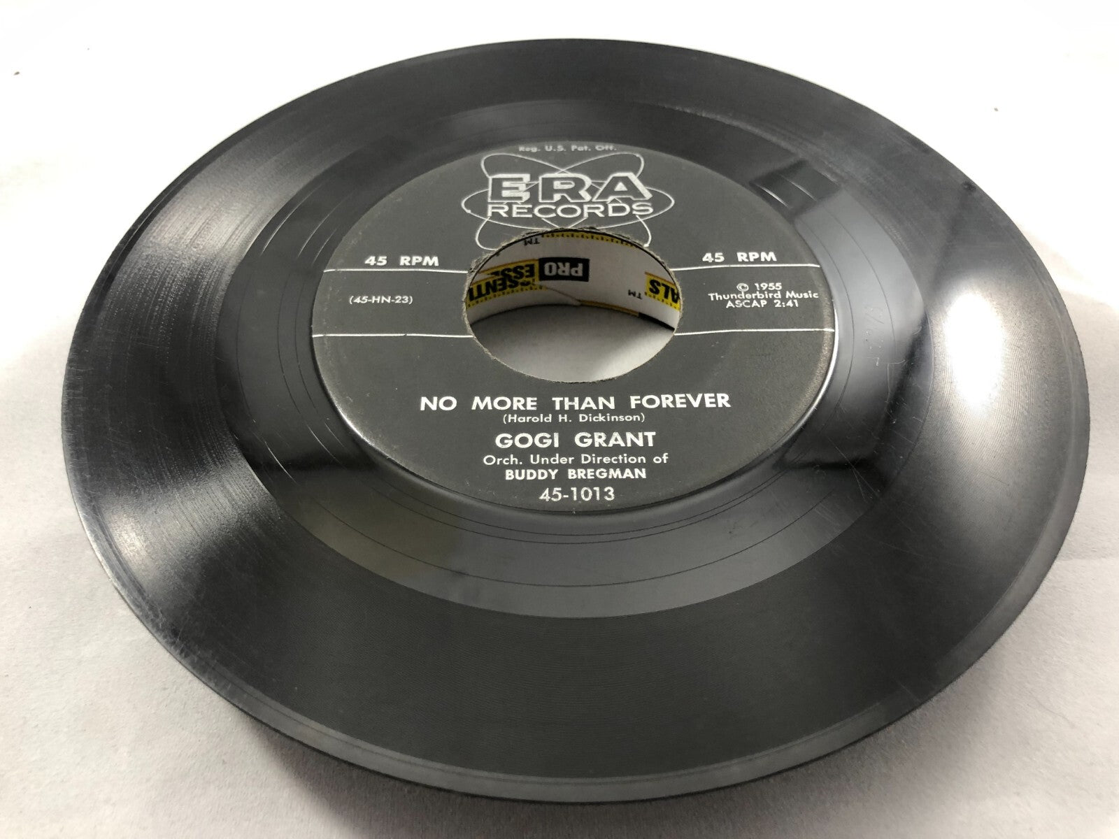 GOGI GRANT - THE WAYWARD WIND / NO MORE THAN FOREVER -  7" VINYL 45 RPM VG