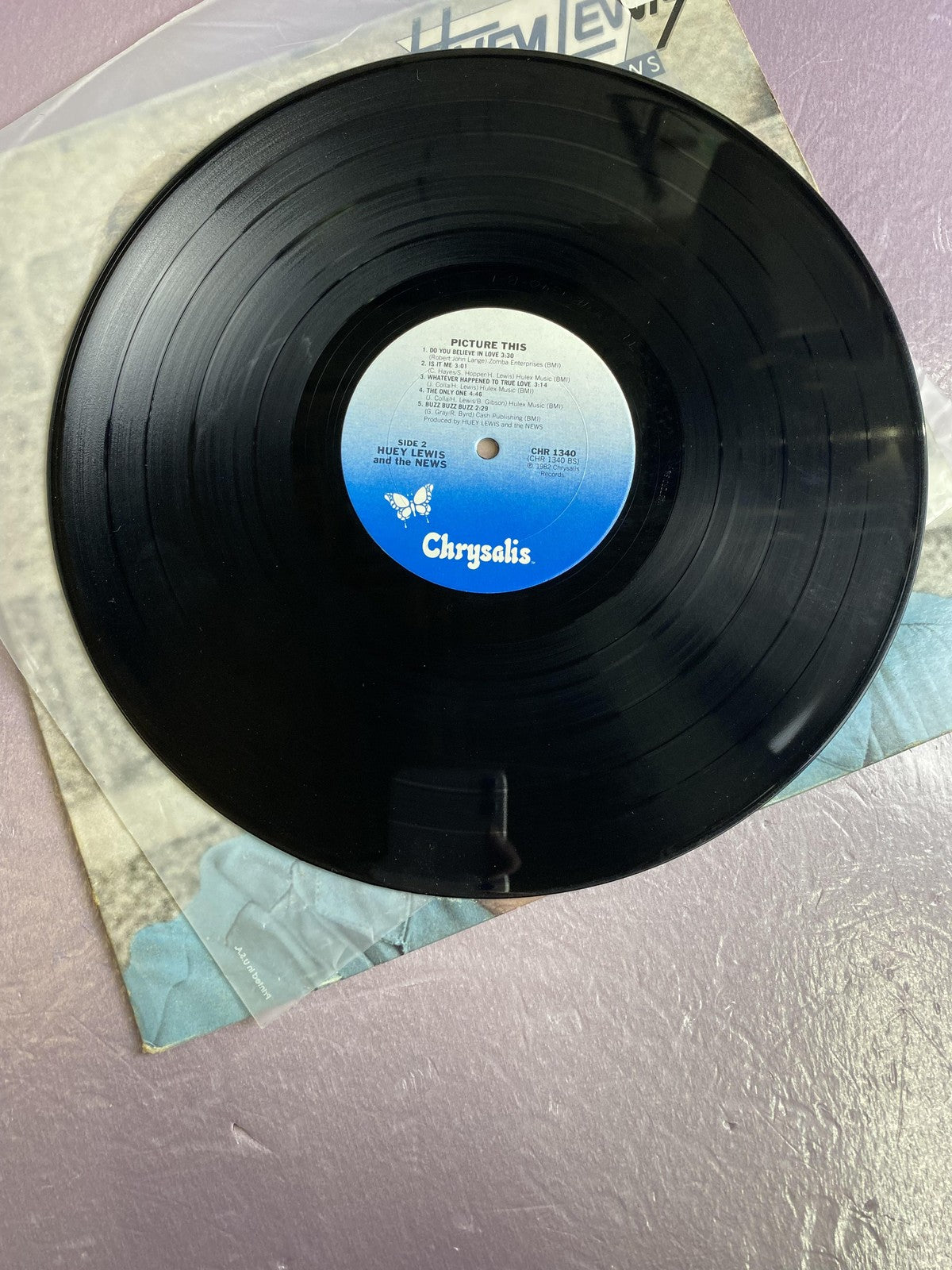 Vintage Huey Lewis & The News Picture This Vinyl LP 1982 Chrysalis Rock Pop