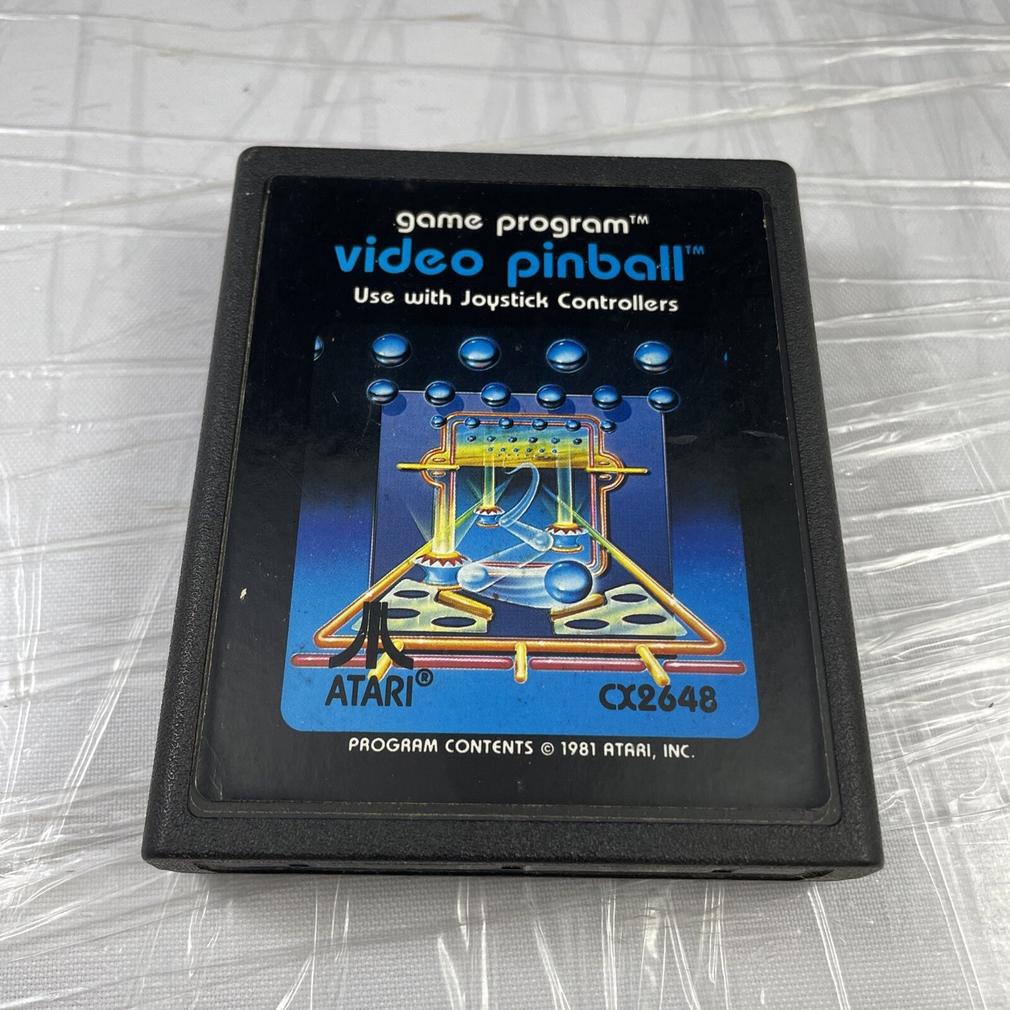 Video Pinball Atari 2600 7800 Vintage Game Untested