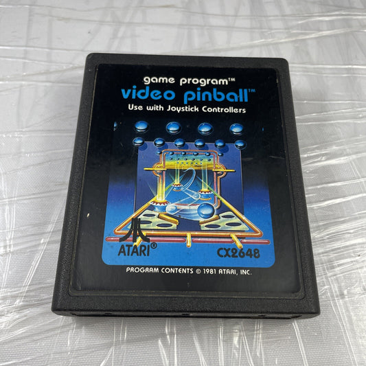 Video Pinball Atari 2600 7800 Vintage Game Untested