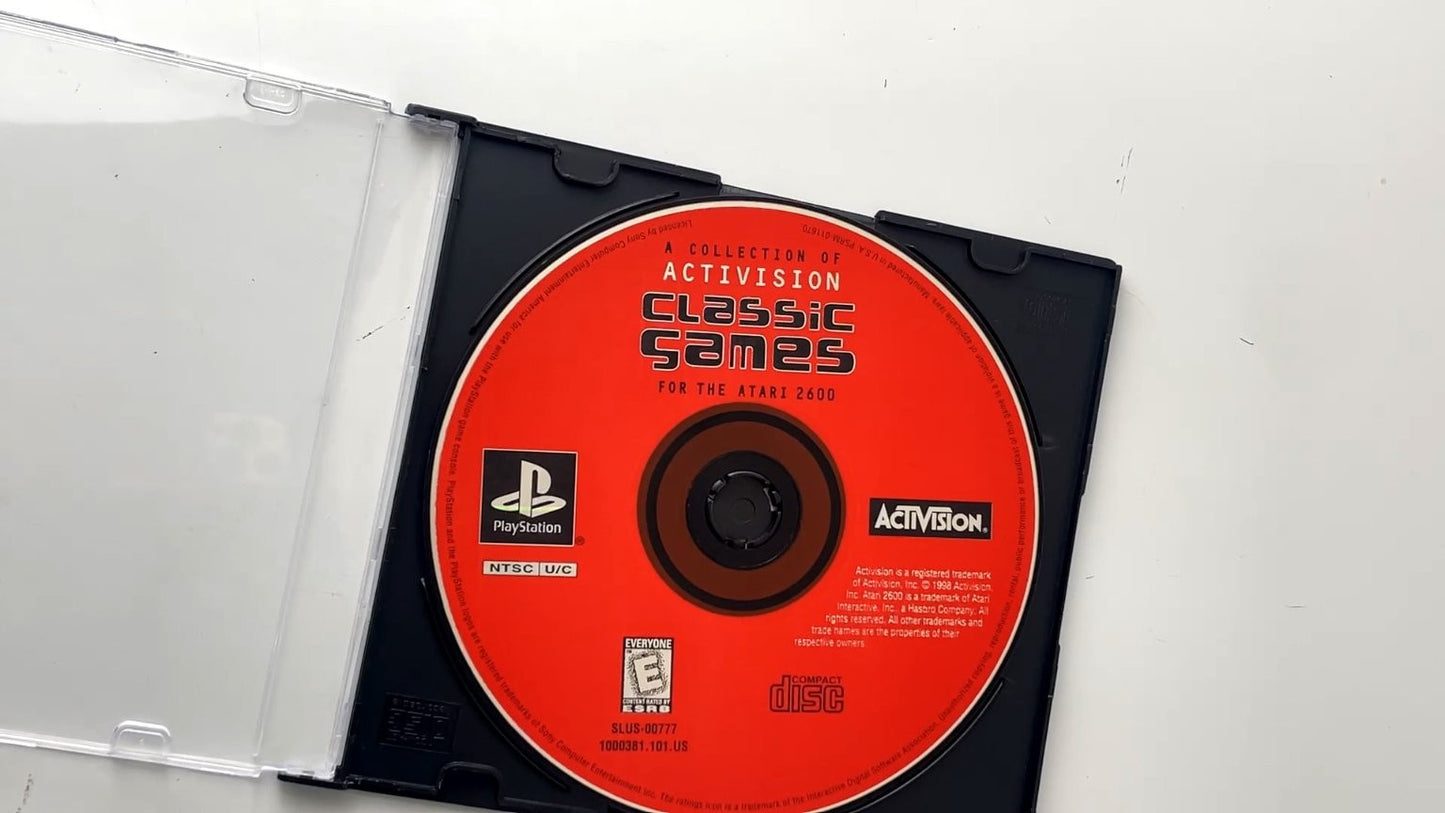 Activision Classic Games Atari 2600 PlayStation Video Game NTSC DISC ONLY