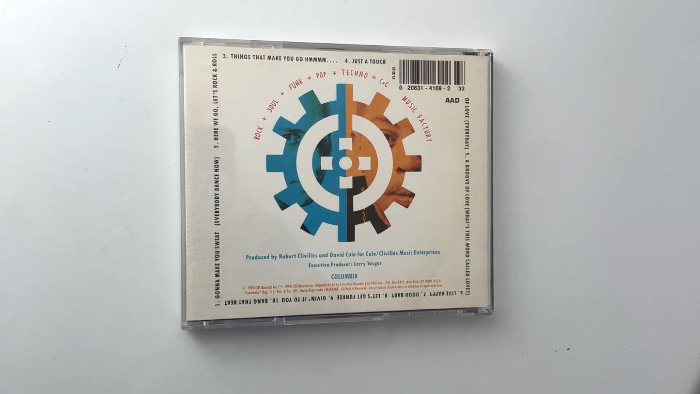 C+C Music Factory - Gonna Make You Sweat CD 1990 Dance Pop Columbia