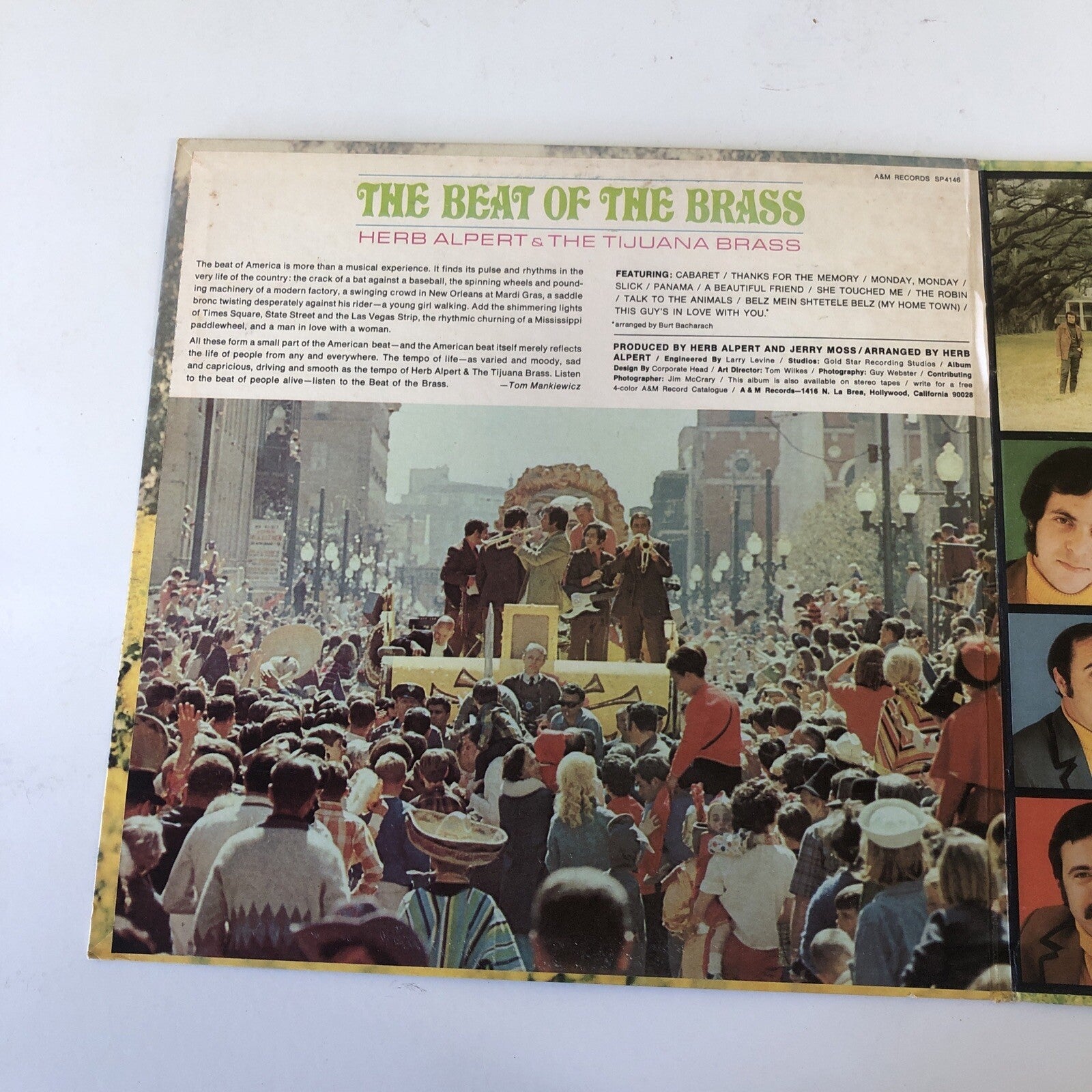 Herb Alpert & The Tijuana Brass – The Beat Of The Brass 1968 A&M SP-4146 VG