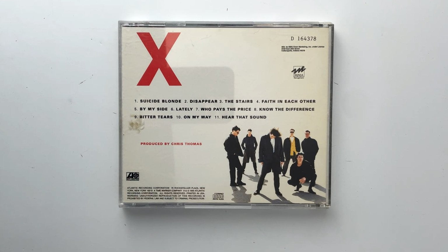 INXS X CD Jewel Case 1990 Atlantic Rock Alternative