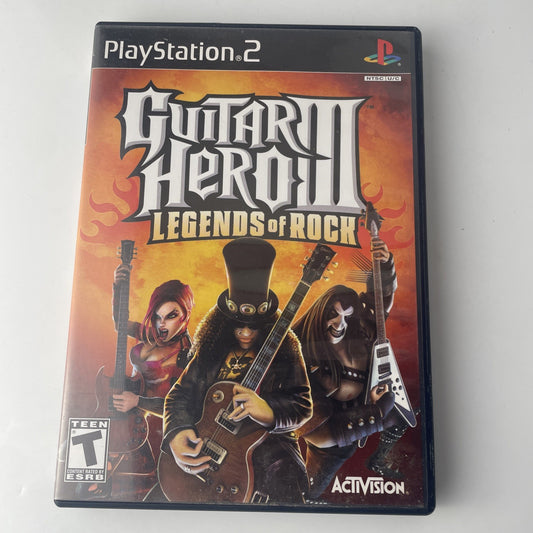 Guitar Hero lll 3: Legends of Rock Playstation 2 Game PS2 Activision Complete