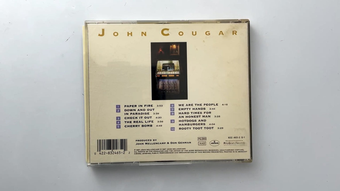John Cougar Mellencamp - The Lonesome Jubilee CD 1987 Rock Mercury