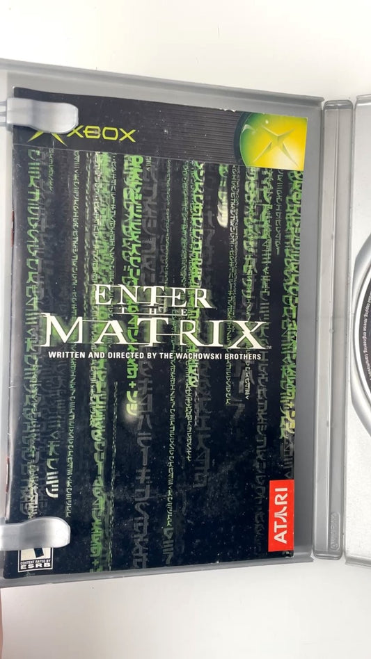 Enter The Matrix Platinum Hits Xbox Video Game Warner Bros Atari