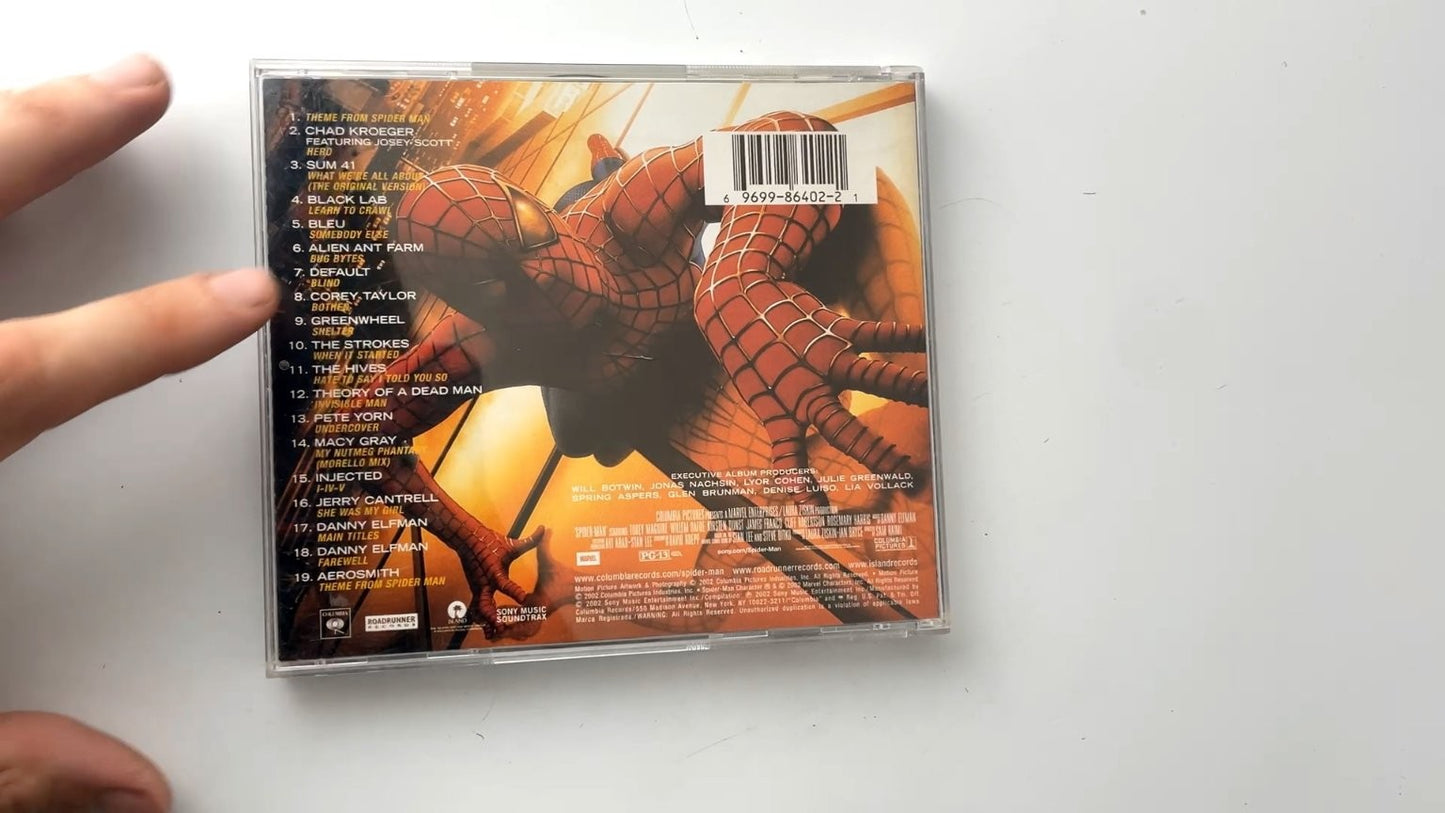 Spider-Man Soundtrack CD 2002 Limited Edition 3D Insert Rock OST Sony