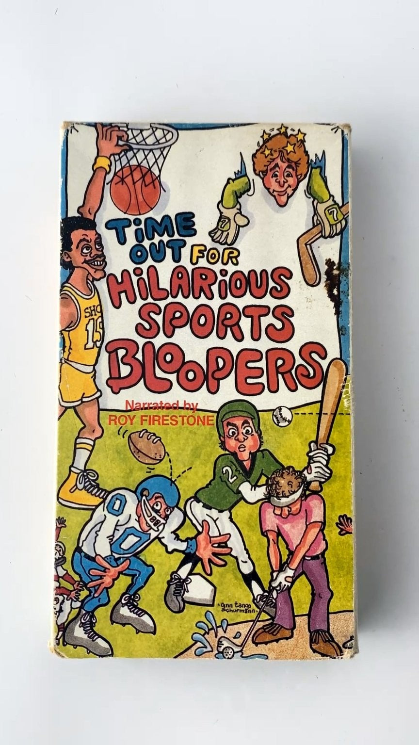 Time Out For Hilarious Sports Bloopers VHS 1988 Sports Comedy Front Row