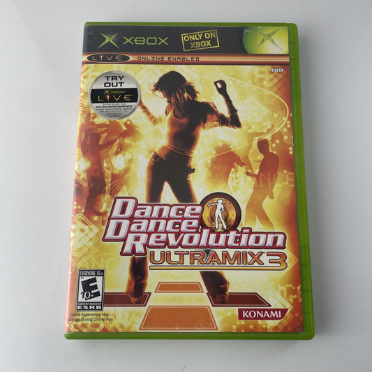 Dance Dance Revolution Ultramix 3 (Microsoft Xbox, 2005) *Complete*