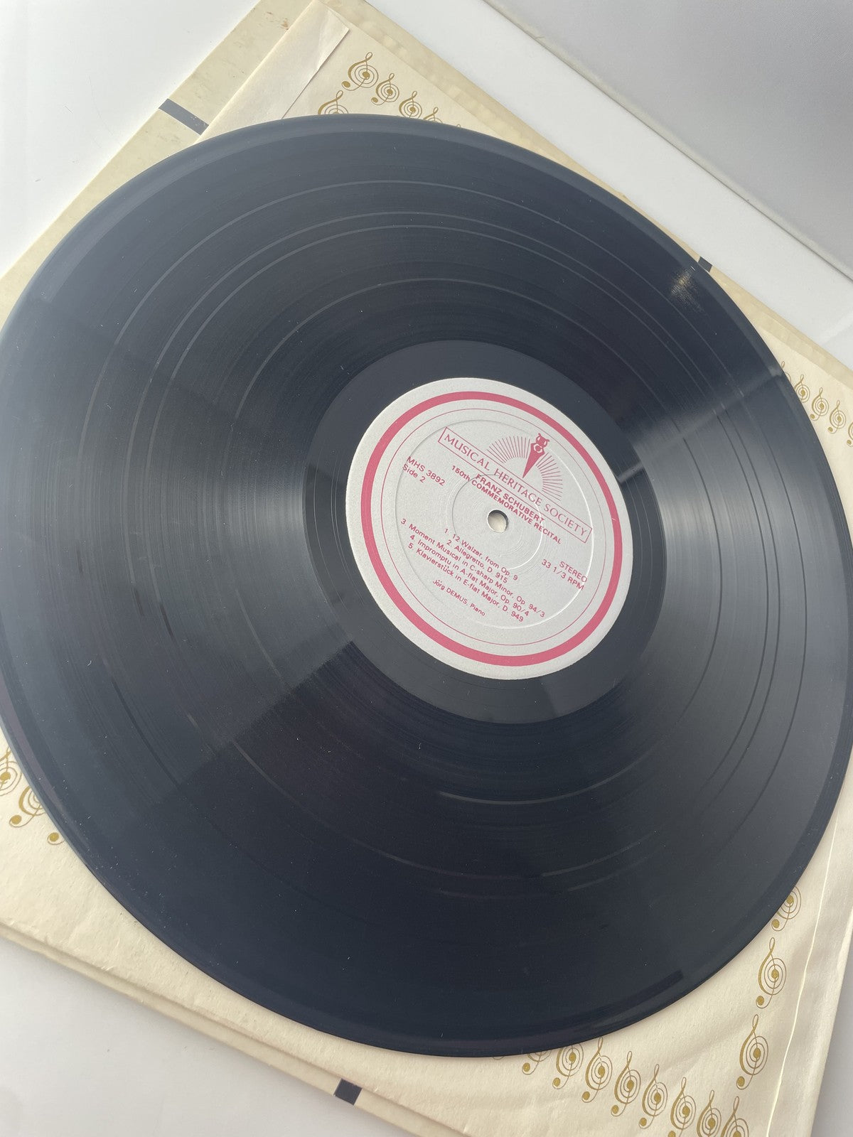 Vintage Franz Schubert 150th Commemorative Recital Vinyl 2xLP Jörg Demus Piano