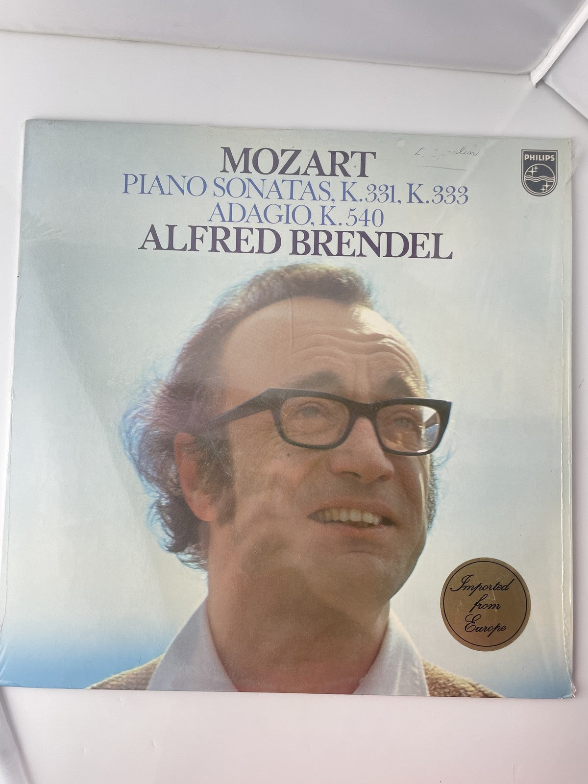 Vintage 1975 Mozart Piano Sonatas K.331 K.333 Adagio K.540 Alfred Brendel Vinyl