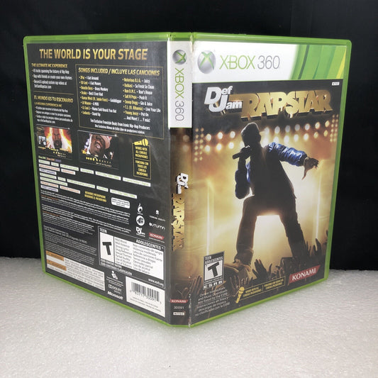 Def Jam Rapstar (Microsoft Xbox 360, 2010) COMPLETE W/Manual Tested No Mic