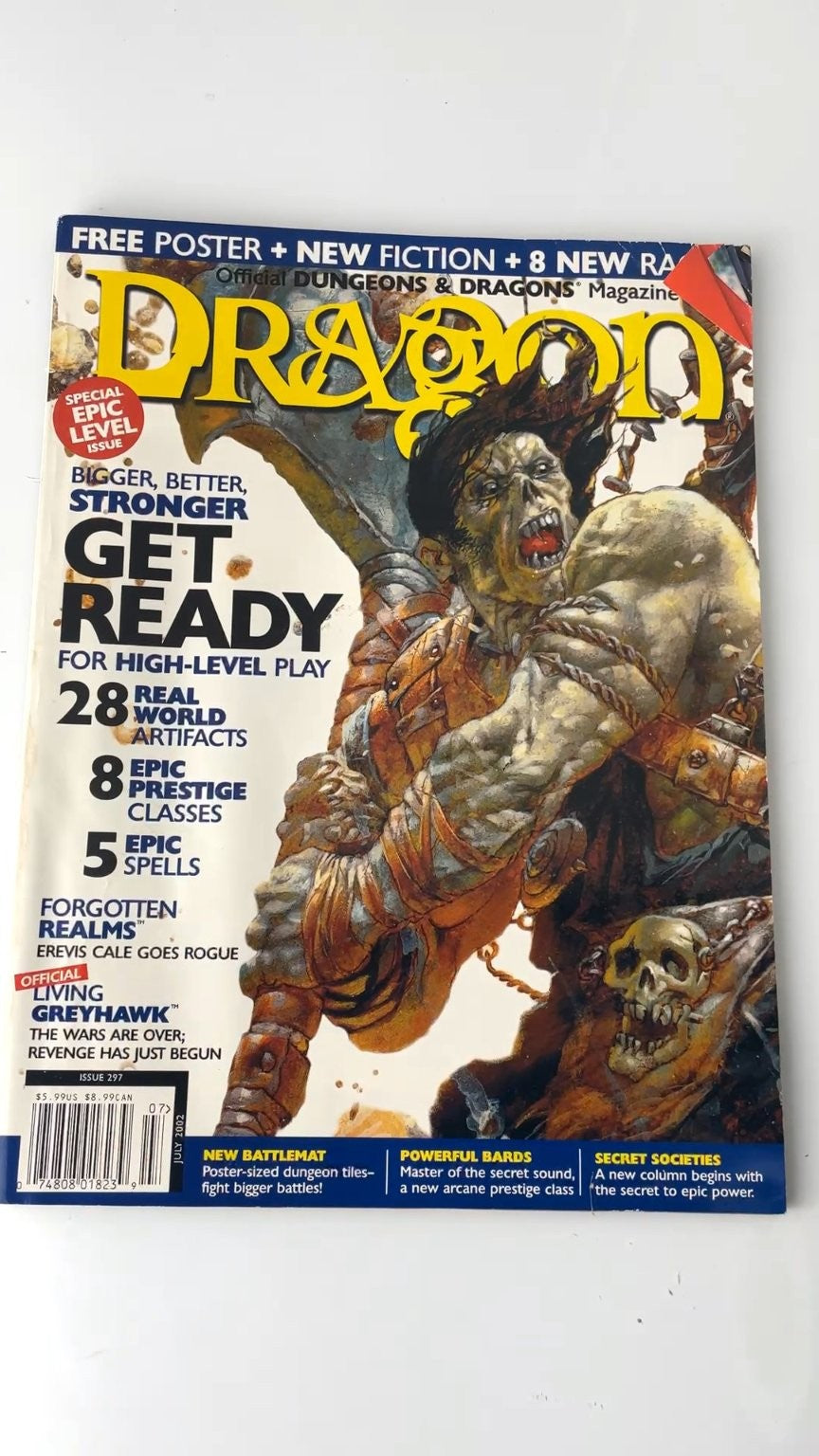 Dragon Magazine Issue 297 July 2002 Official Dungeons & Dragons RPG