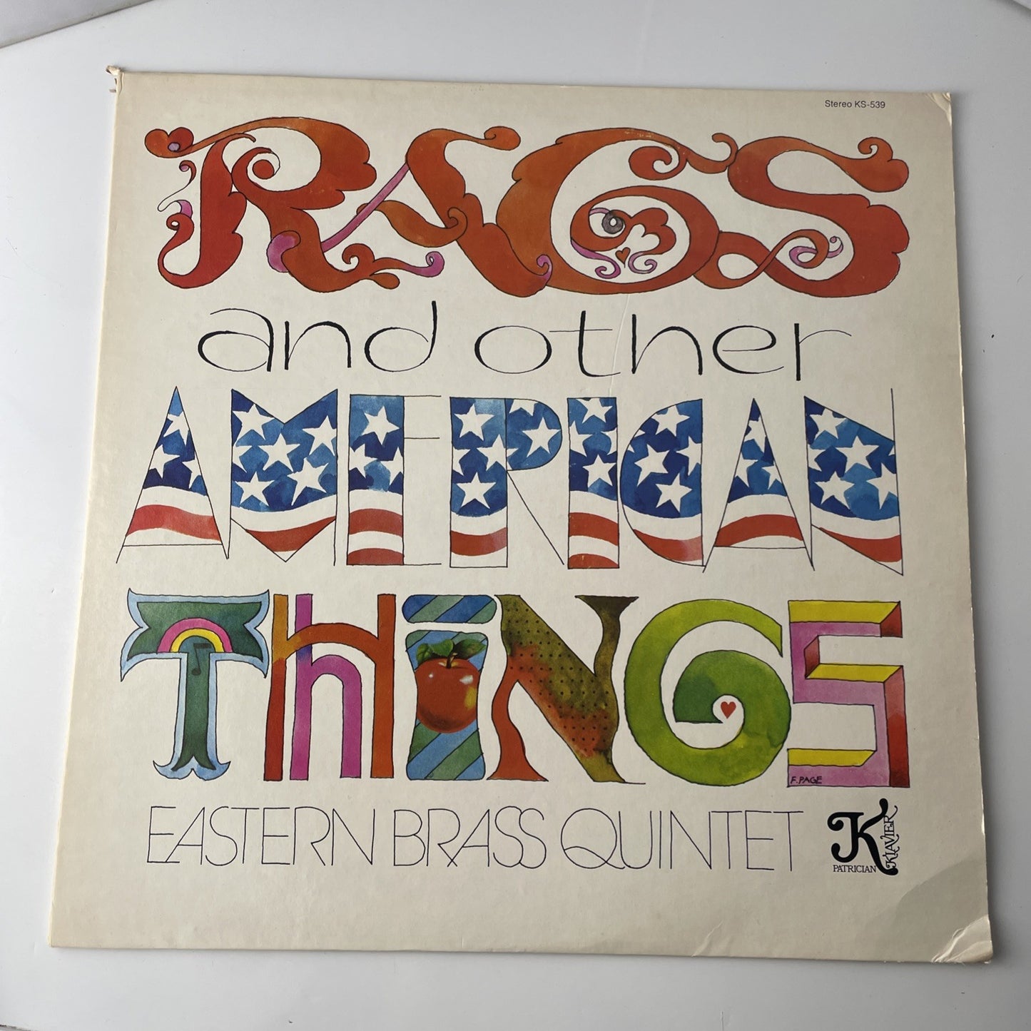 Signed!!! EASTERN BRASS QUINTET Rags & American Things KLAVIER 1975 Vinyl LP NM