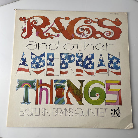Signed!!! EASTERN BRASS QUINTET Rags & American Things KLAVIER 1975 Vinyl LP NM