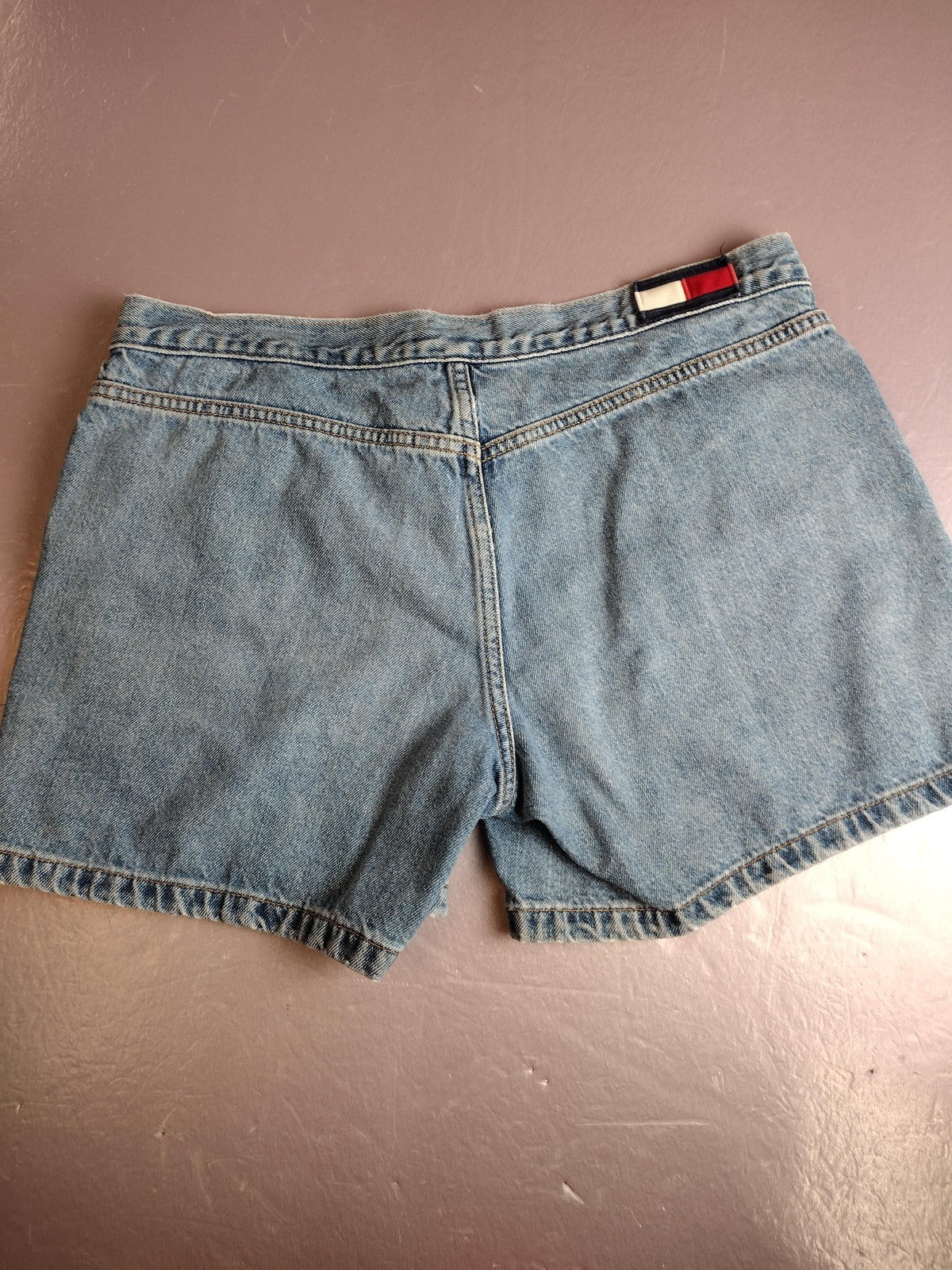 Tommy Jeans Denim Shorts Juniors 13 Blue Relaxed Fit Mom Casual Pockets