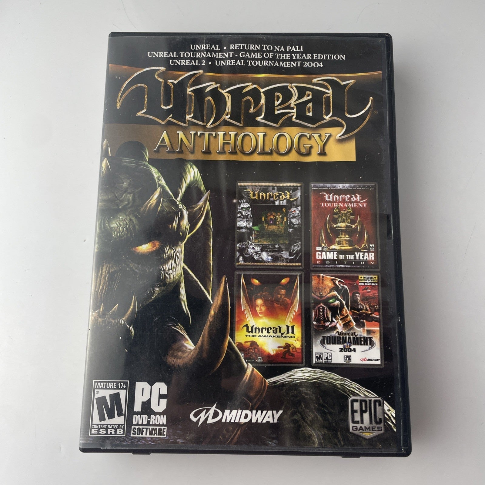 Unreal Anthology PC DVD-ROM 2006 CIB Complete W/ Key Code & Soundtrack CD
