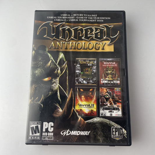 Unreal Anthology PC DVD-ROM 2006 CIB Complete W/ Key Code & Soundtrack CD