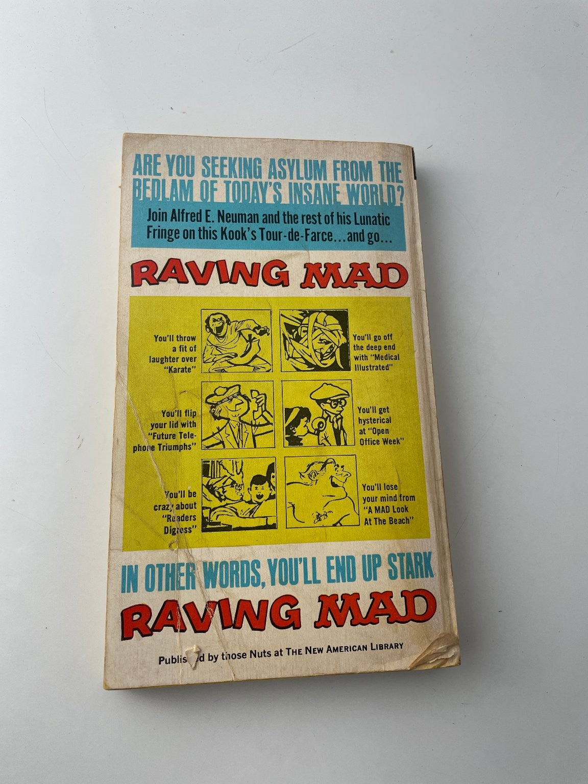 Raving Mad William M. Gaines 1966 Sixth Printing Humor Signet Book