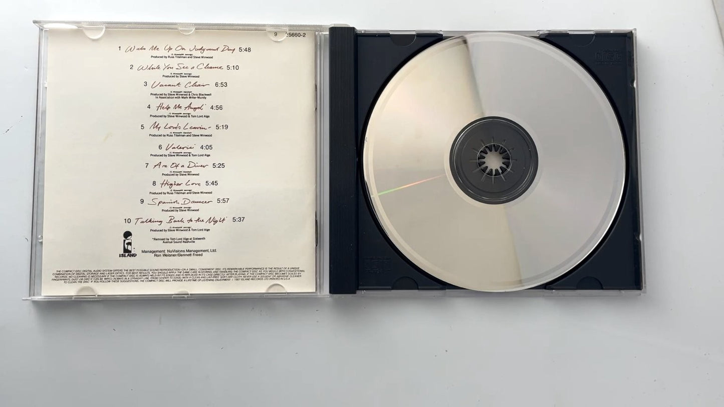 Steve Winwood - Chronicles CD 1987 Greatest Hits Rock Island