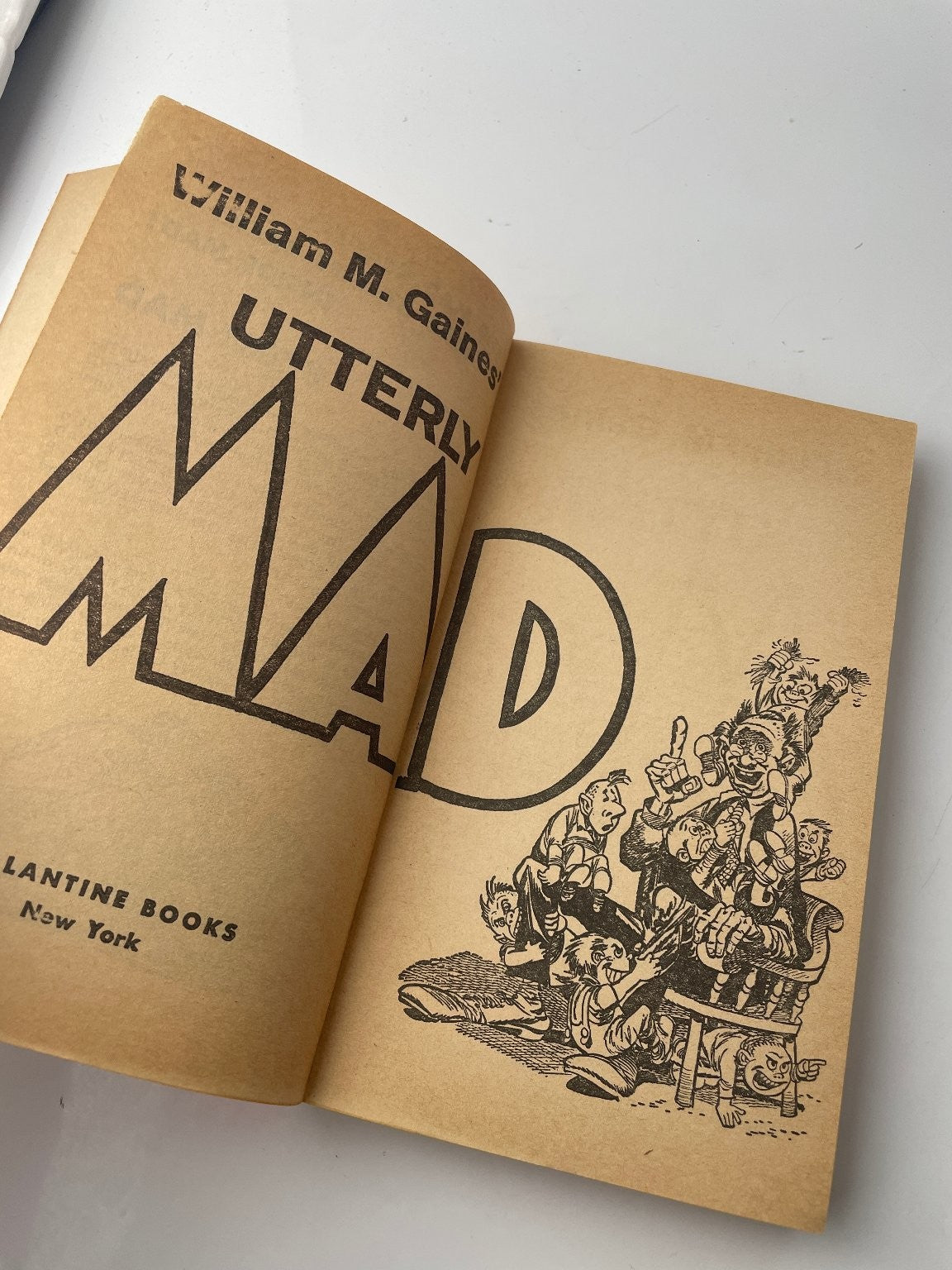 Utterly Mad William M. Gaines 1956 Vintage Illustrated Humor Ballantine