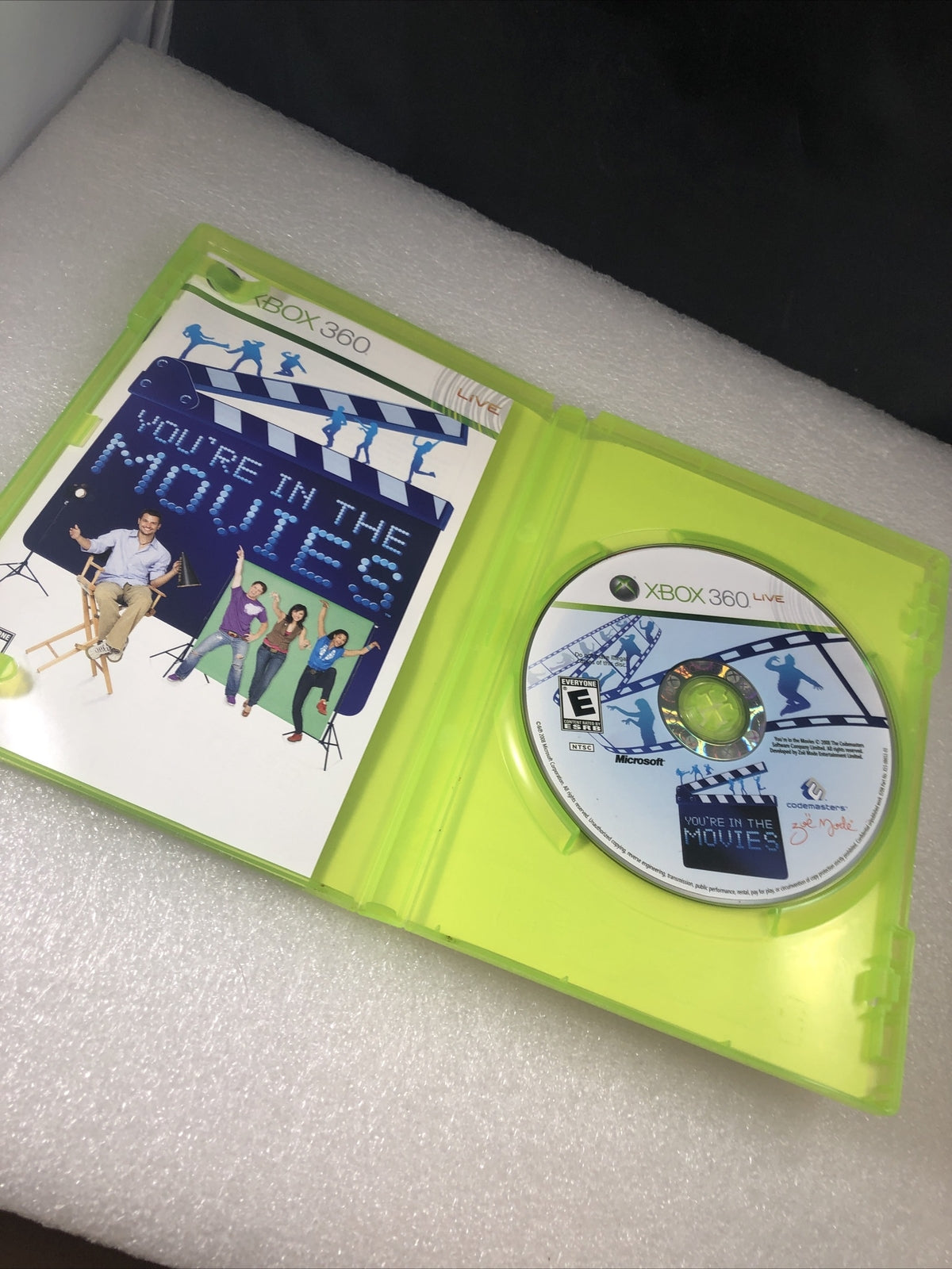 You'Re In The Movies Xbox 360 Game Complete W/ Manual Good No Camera
